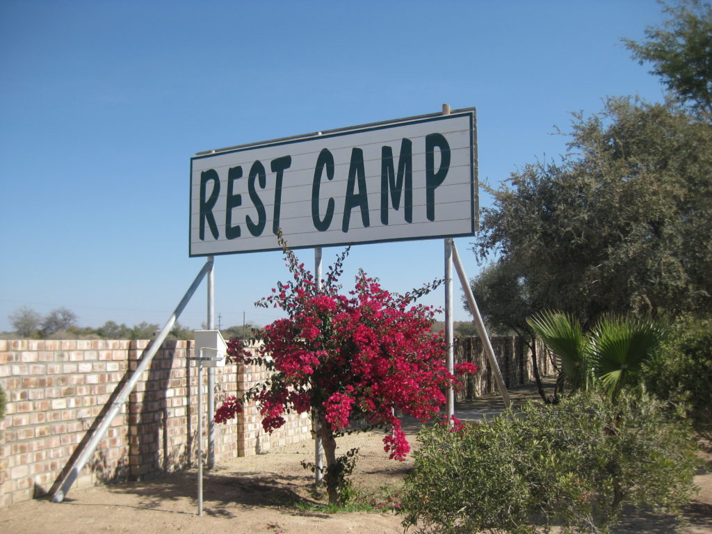 East Gate rest camp Namibi Botswana border