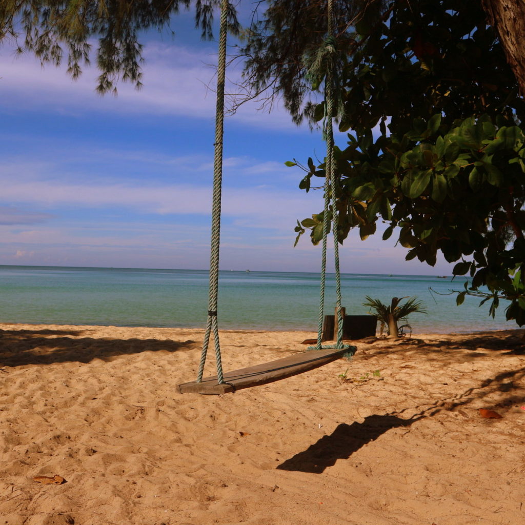 Swing on beach