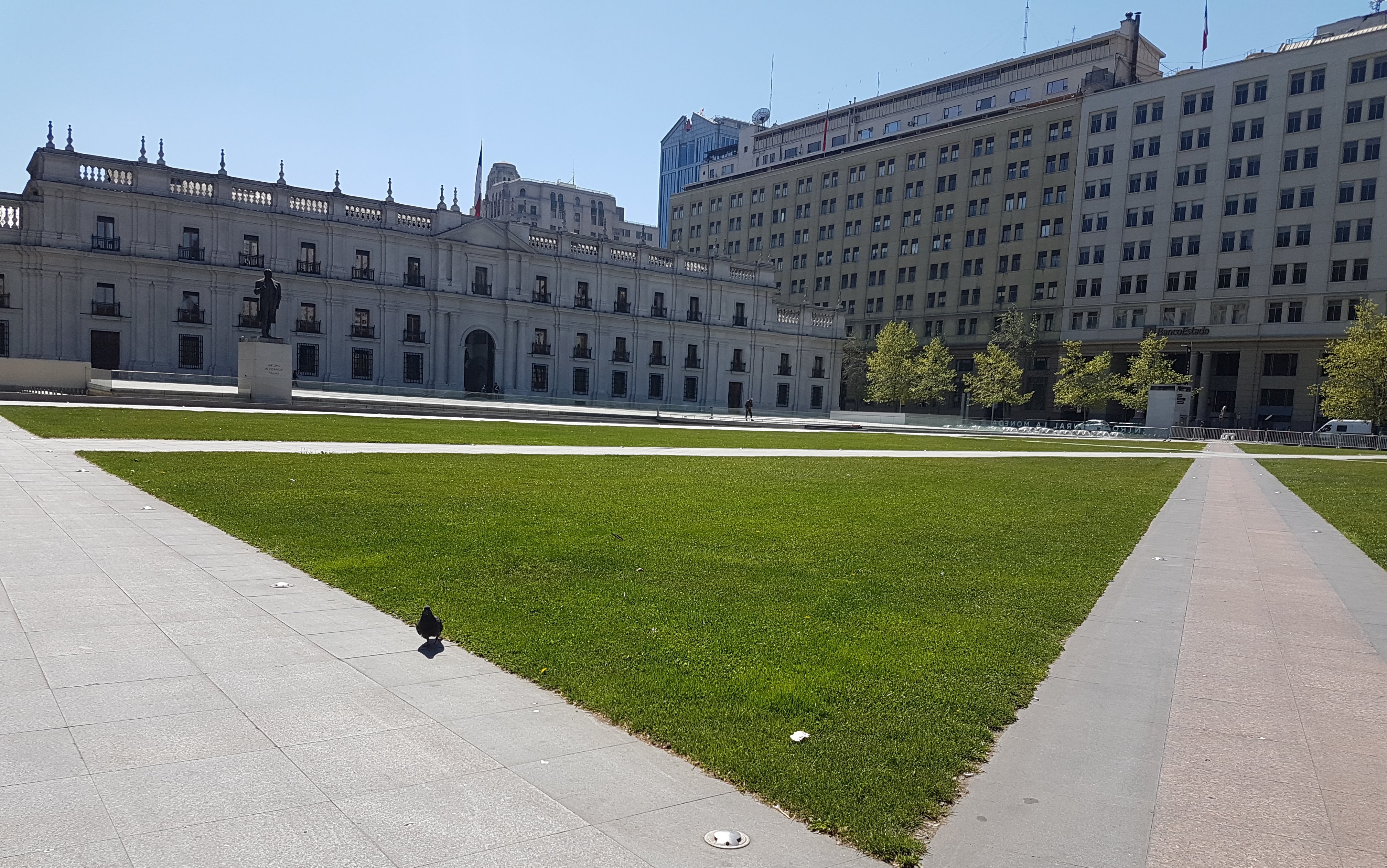 Palace with big green field