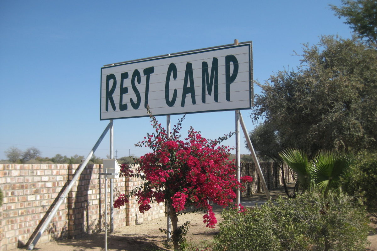 East Gate rest camp Namibi Botswana border